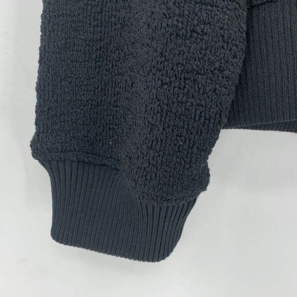 Zara Basic Black Crew Neck Sweatshirt/Sweater Unisex - Picture 7 of 11